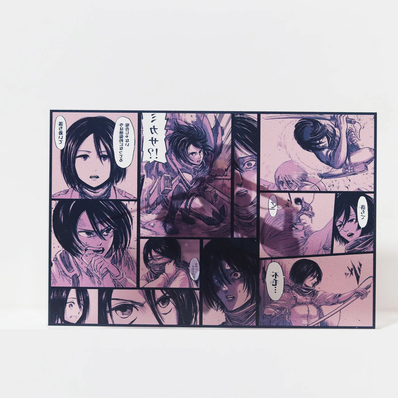 AniPanel Manga Art- Attack on Titan: Mikasa Ackerman anime gift