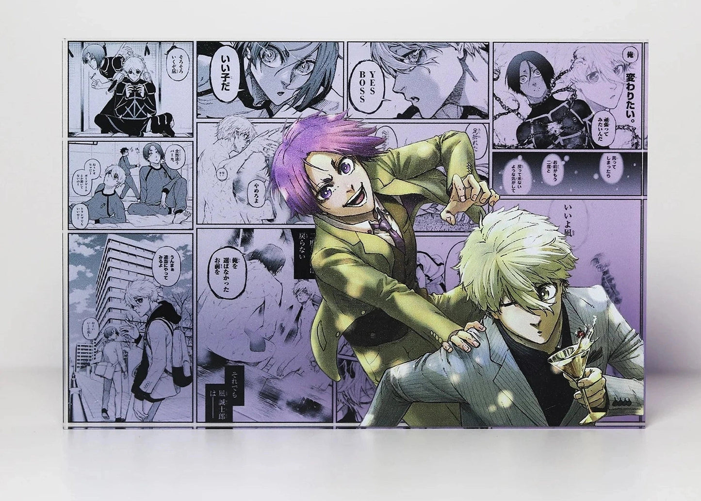 AniPanel Manga Art - Blue Lock: Rin & Nagi anime gift