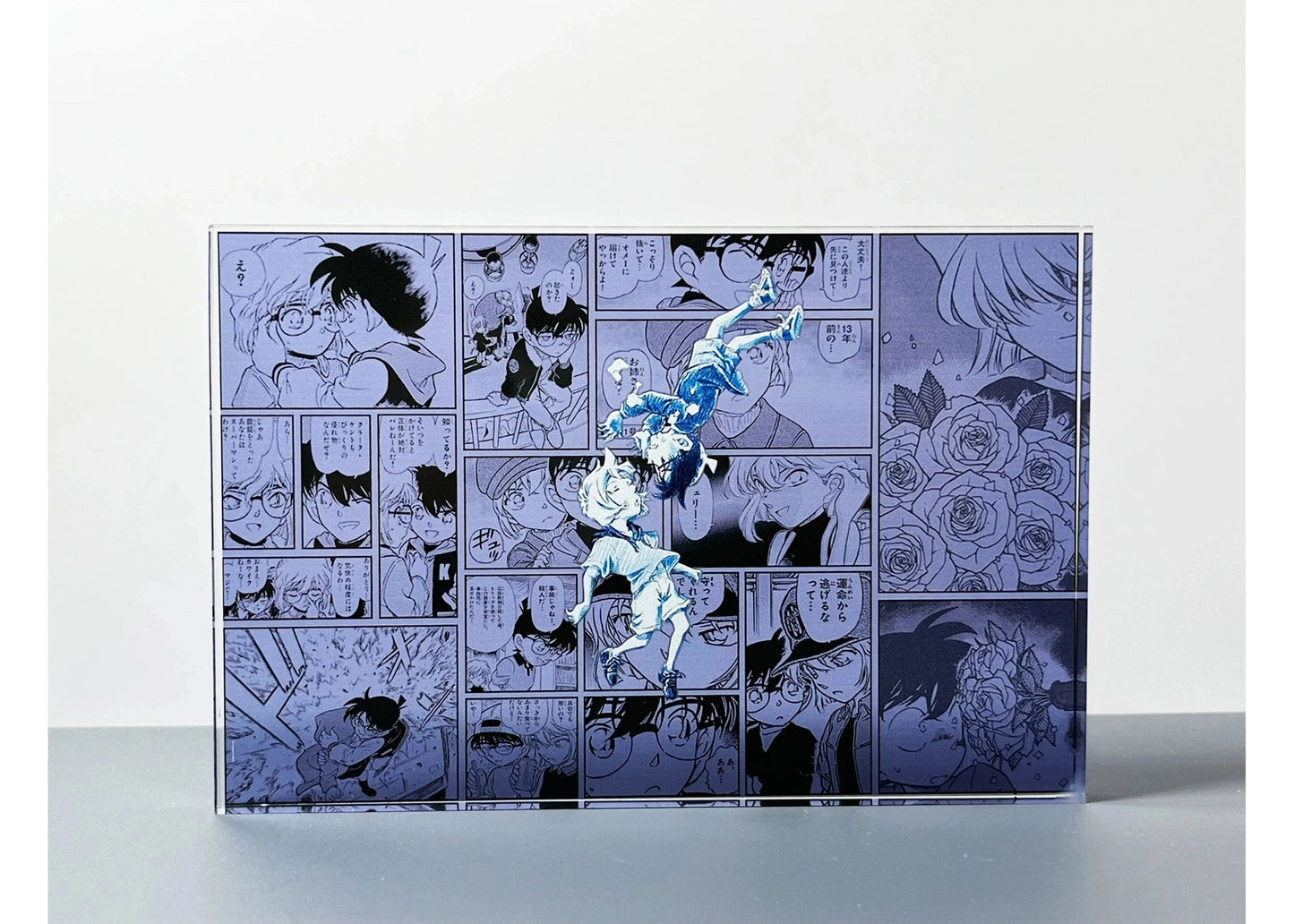 AniPanel Manga Art - Detective Conan: Ai Haibara & Shinichi Kudo anime gift