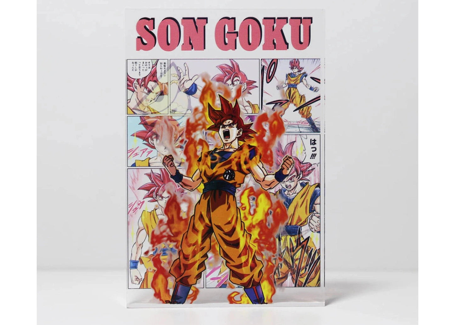 AniPanel Manga Art - Dragon Ball Super: Goku Super Saiyan God anime gift