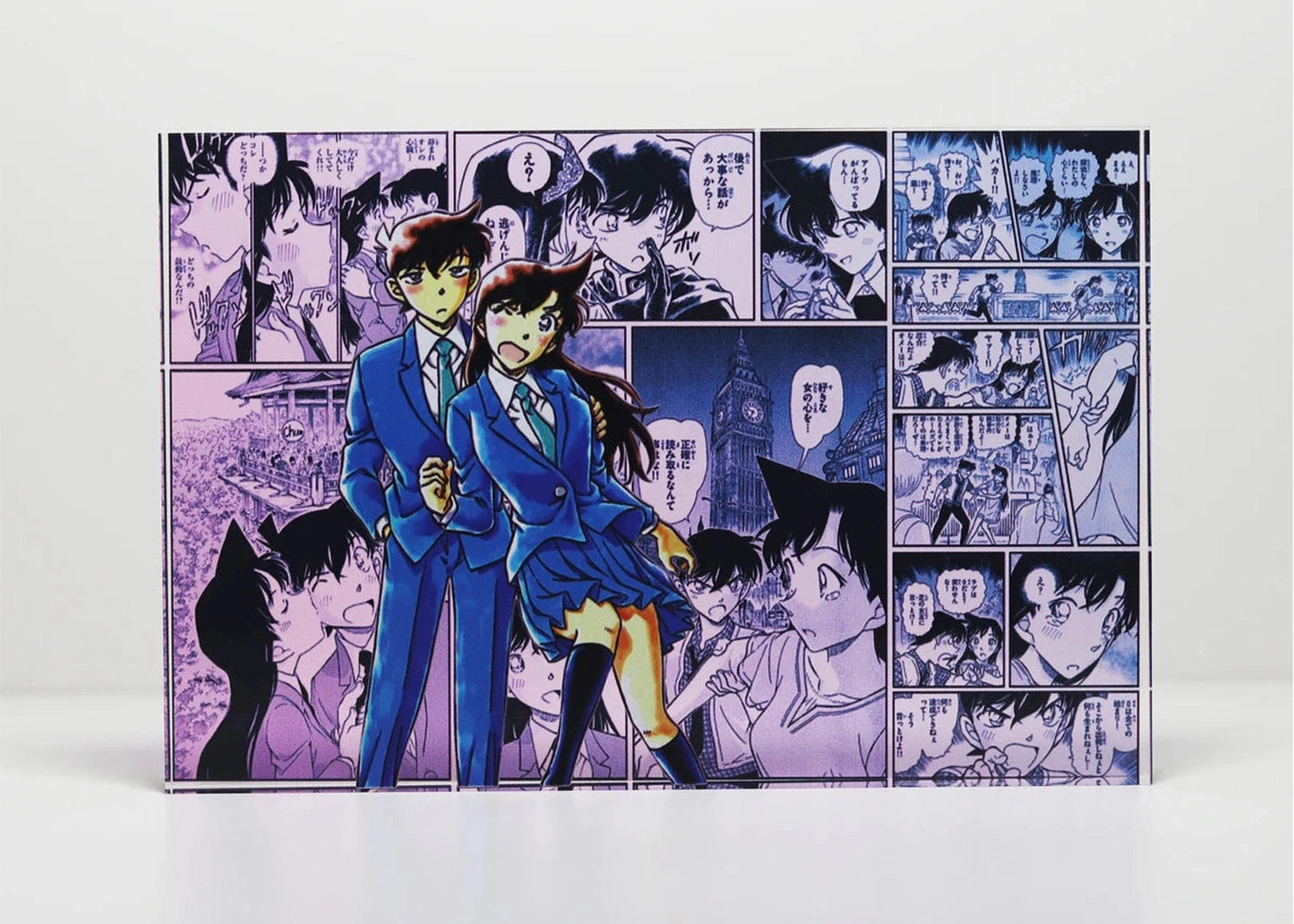 A Cool Anime Gift, AniPanel Manga Art - Detective Conan: Shinichi Kudo and Ran Mouri