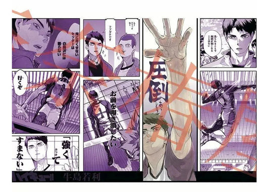 A Cool Anime Gift, AniPanel Manga Art - Haikyuu!!: Wakatoshi Ushijima