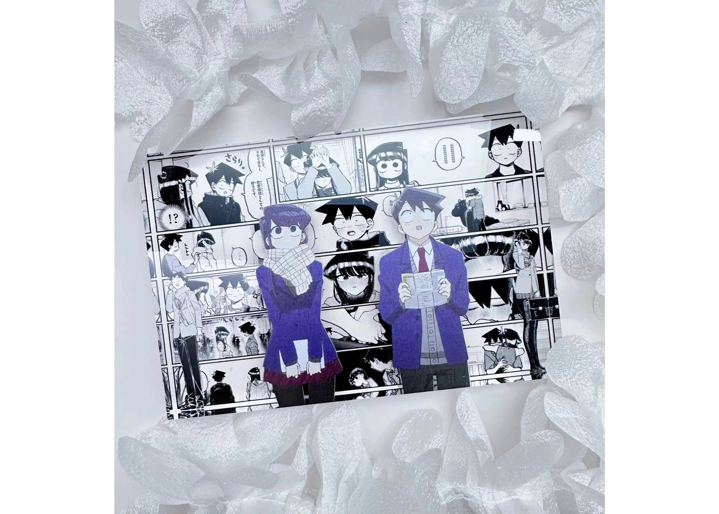 A Cool Anime Gift, AniPanel Manga Art - Komi Can't Communicate: Komi Shouko & Tadano Hitohito