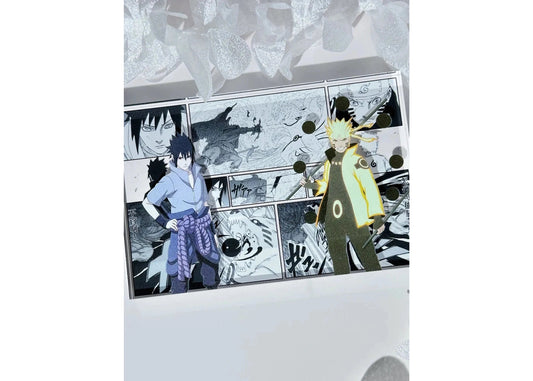 A Cool Anime Gift, AniPanel Manga Art - Naruto: Naruto & Sauske