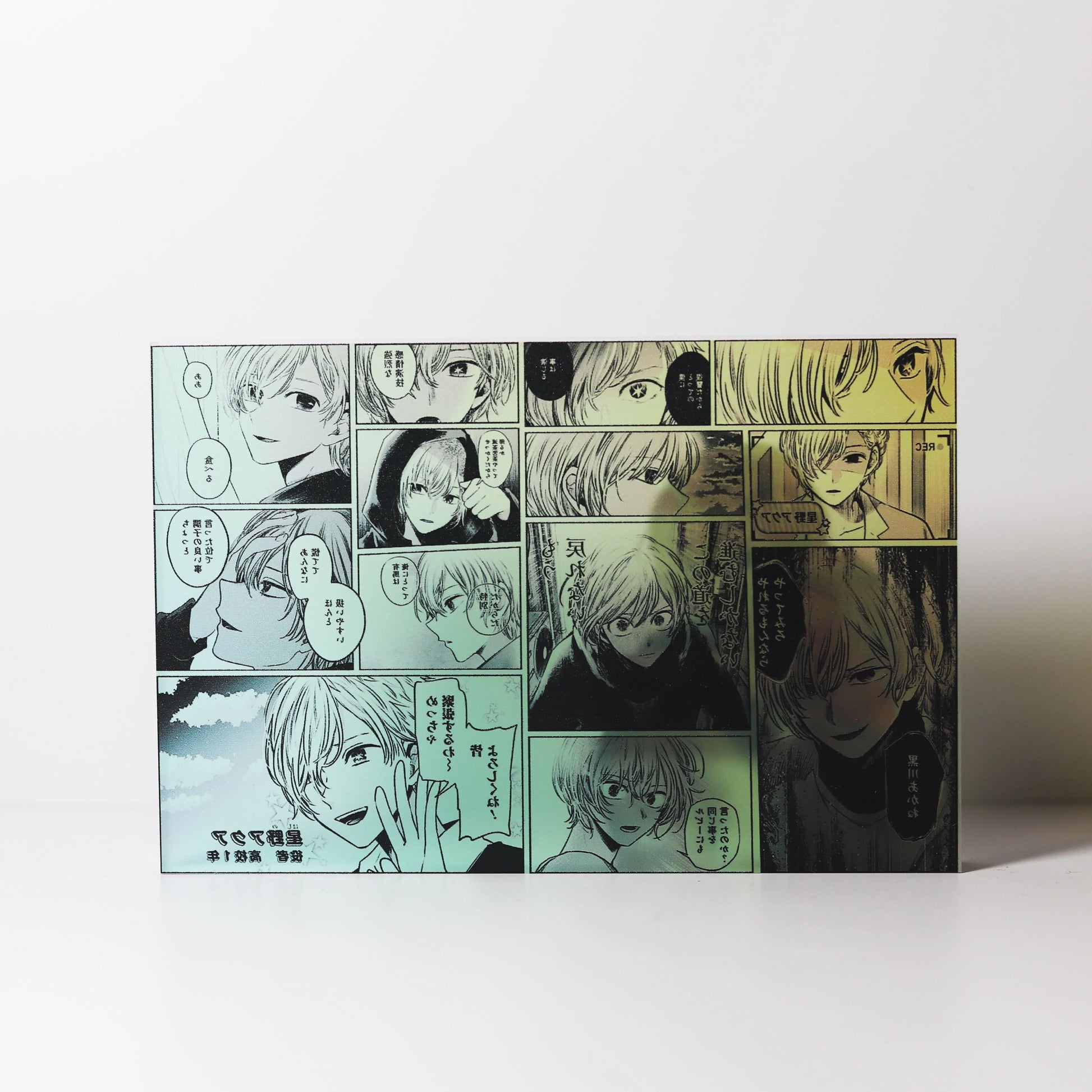 AniPanel Manga Art - Oshi no Ko Acrylic Prism: Aqua Hoshino anime gift